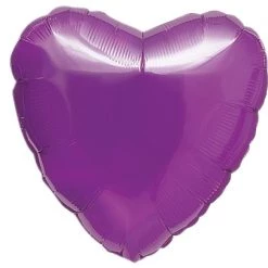 Anagram 18" MagiColor Passion Purple Heart Balloons