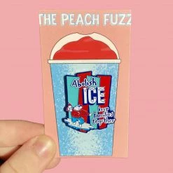 The Peach Fuzz Accessories Abolish ICE Enamel Pin
