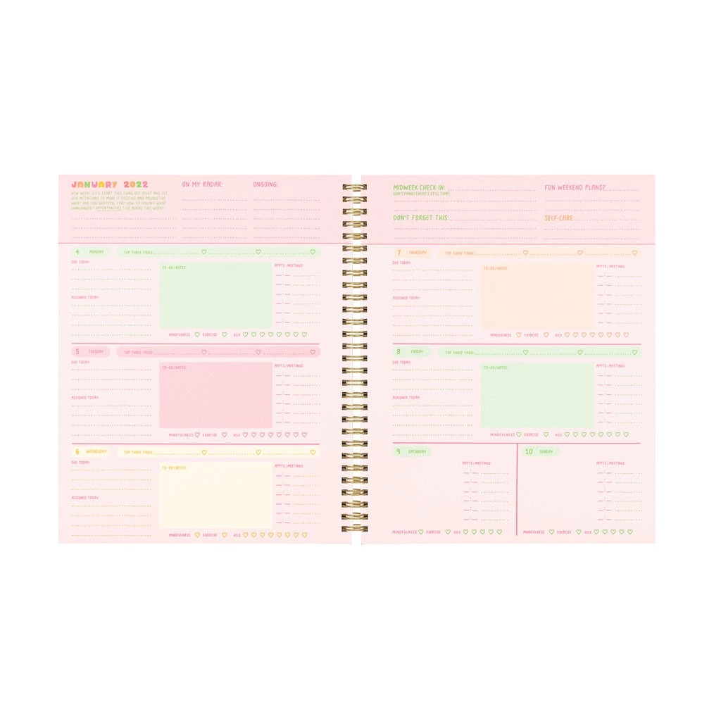 Talking Out Of Turn Far Out Floral 2022 Planner 5 Talking Out Of Turn Far Out Floral 2022 Planner