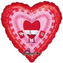 Anagram Balloons 18" Love You Guy Hugs & Kisses