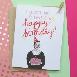 The Card Bureau Ruth Bader Ginsburg Birthday Card Greeting Cards