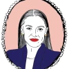 The Card Bureau Alexandria Ocasio-Cortez Sticker Stickers