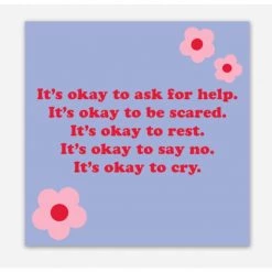 Jen Zeano Designs It's Okay Sticker Stickers