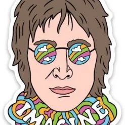 The Found Stickers John Lennon Die Cut Sticker