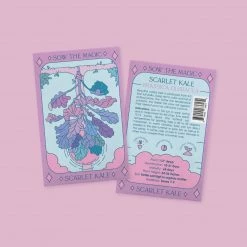 Sow The Magic Scarlet Kale Tarot Seed Packet