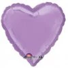 Anagram 18" Pearl Lavender Heart Balloons