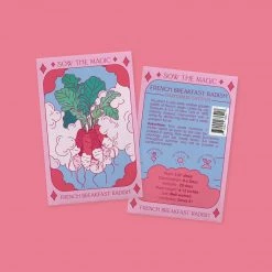 Sow The Magic Art & Home French Breakfast Radish Tarot Seed Packet