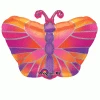 Anagram 20" Junior Shape Hot Pink Butterfly Balloons