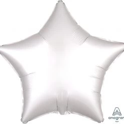 Anagram 19" Satin Luxe™ White Star Balloons
