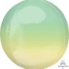 Anagram Balloons 16" Yellow And Green Ombré Orbz