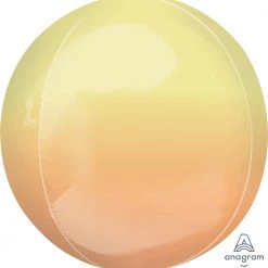 Anagram Balloons 16" Yellow And Orange Ombre Orbz