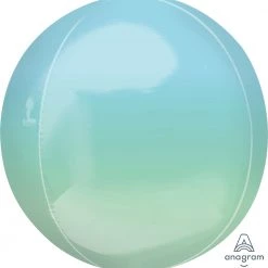 Anagram 16" Blue And Green Ombre Orbz Balloons
