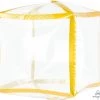 Anagram 15" Gold Trim Cubez Balloons
