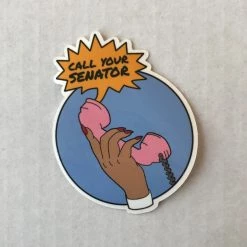 Jini & Tonic Call Your Senator Sticker