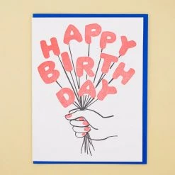 And Here We Are Birthday Balloons Card