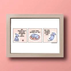 The Peach Fuzz Art & Home Puppy (Self) Love Print