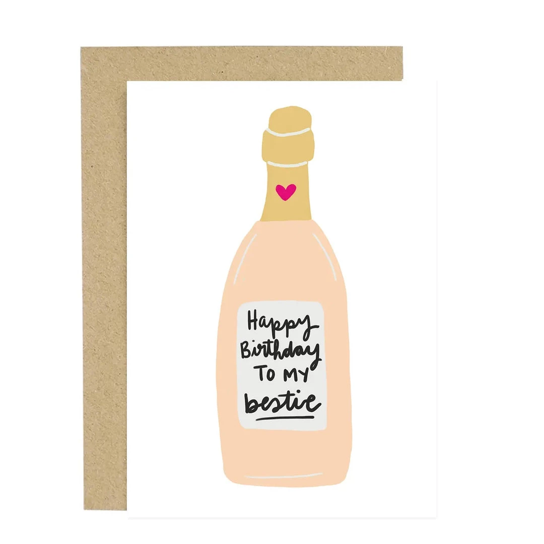 Lee Prints Birthday Bestie Card Greeting Cards 3 Lee Prints Birthday Bestie Card Greeting Cards