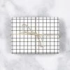 MELLOWWORKS Gift And Favor Supply Modern Grid Gift Wrap Sheet