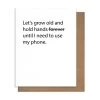 Pretty Alright Goods Greeting Cards Hold Hands Card