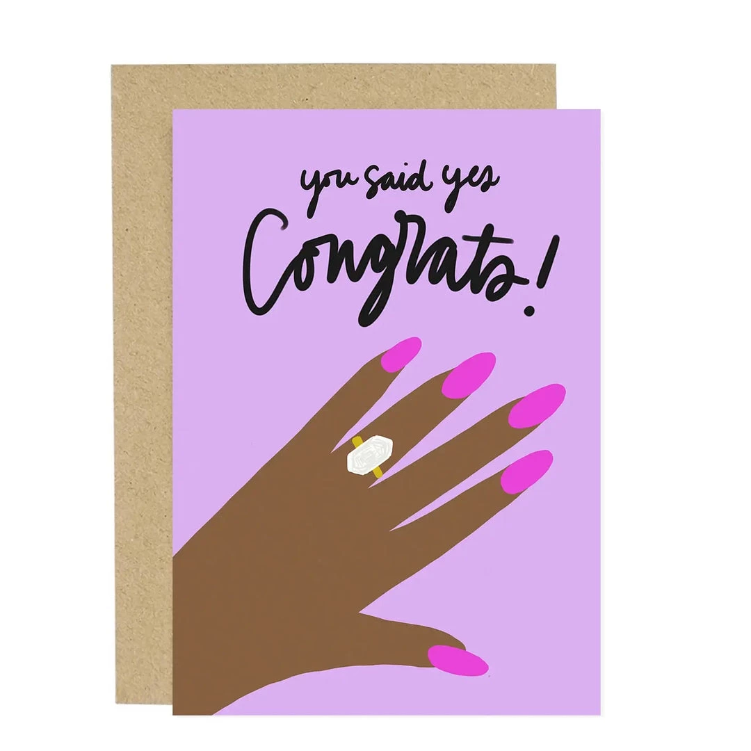 Lee Prints Greeting Cards Congrats Engagement Card 3 Lee Prints Greeting Cards Congrats Engagement Card