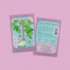 Sow The Magic Art & Home Triple Curled Parsley Tarot Seed Packet