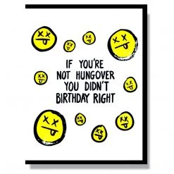Smitten Kitten Greeting Cards Birthday Hangover Card