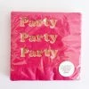 Bash Party Goods Party Foil Napkins - Hot Pink And Rose Gold Foil