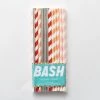 Bash Party Goods Peachy Vibes Paper Straws - Mixed Pack 1 Bash Party Goods Peachy Vibes Paper Straws - Mixed Pack