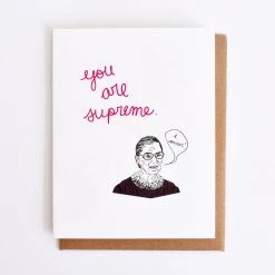 The Card Bureau Greeting Cards Ruth Bader Ginsburg Supreme Card