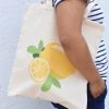 Paper Art Scissors Lemon Tote Bag Apparel 1 Paper Art Scissors Lemon Tote Bag Apparel