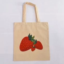 Paper Art Scissors Apparel Strawberry Tote Bag 8 Paper Art Scissors Apparel Strawberry Tote Bag