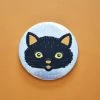 Smarty Pants Paper Accessories Black Cat Pocket Mirror