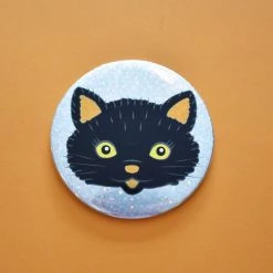Smarty Pants Paper Accessories Black Cat Pocket Mirror