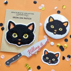 Smarty Pants Paper Accessories Black Cat Pocket Mirror