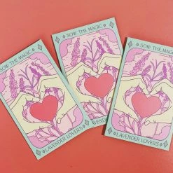 Sow The Magic Art & Home Lavender Lovers Tarot Seed Packet