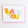 Graphic Anthology Modern Thank You Greeting Card Greeting Cards