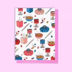 Ash + Chess Get Well Soon Charms Card