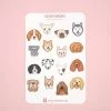 Desk Of Sandra Stickers Dog Sticker Sheet