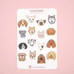 Desk Of Sandra Stickers Dog Sticker Sheet