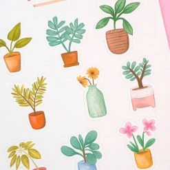 Desk Of Sandra Stickers More Plants Sticker Sheet