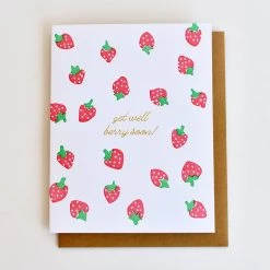 Inclosed Letterpress Co. Get Well Berry Soon