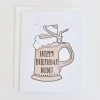 Inclosed Letterpress Co. Hoppy Birthday Dude Greeting Cards
