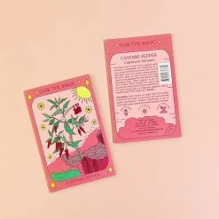 Sow The Magic Cayenne Pepper Tarot Seed Packet Art & Home 9 Sow The Magic Cayenne Pepper Tarot Seed Packet Art & Home