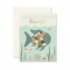 Ginger P. Designs Rainbow Fish Card Greeting Cards