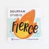 Solbeam Studio Accessories Fierce Flame Emoji Iron-on Embroidered Patch