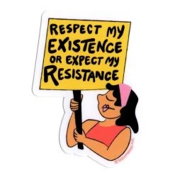 Rhino Parade Stickers Respect My Resistance Sticker