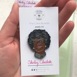 The Card Bureau Shirley Chisholm Enamel Pin Accessories