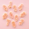 Bash Party Goods Peach Number Candles