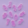 Bash Party Goods Cake Toppers Lavender Number Candles