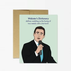 Party Mountain Paper Co Michael Scott Wedding Card Greeting Cards